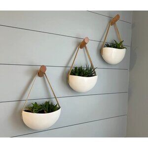 New Wall Planter for Indoor Plants Ceramic Hanging Flower Pots for Succulent